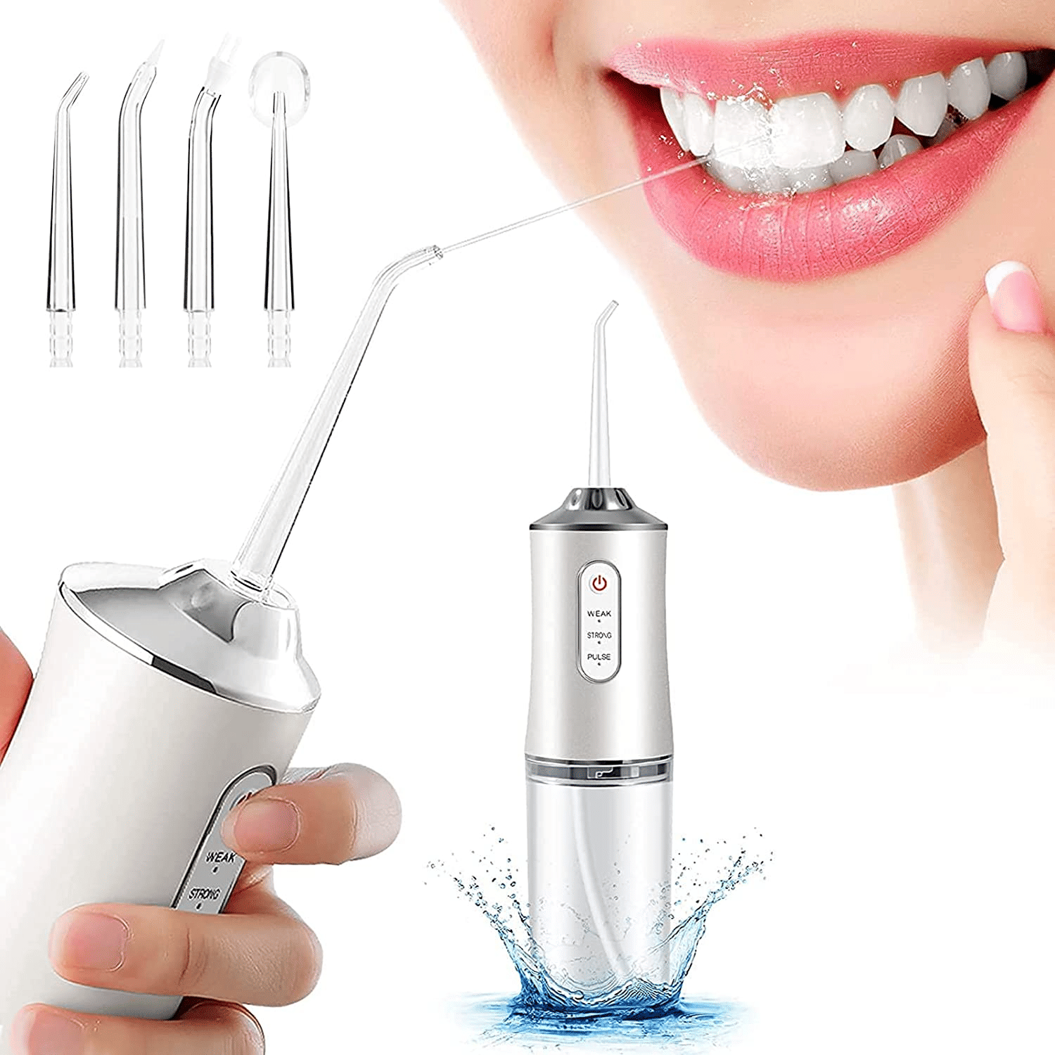 Portable Oral Irrigator Dental Water Flosser 220ml 3 Modes IPX7