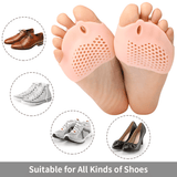 Silicone Forefoot Gel Pads Toe Separator Pain Relief Insoles 2pcs