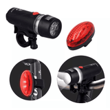 LED Bike Headlight 300 Lumens with 4 Modes and Taillight