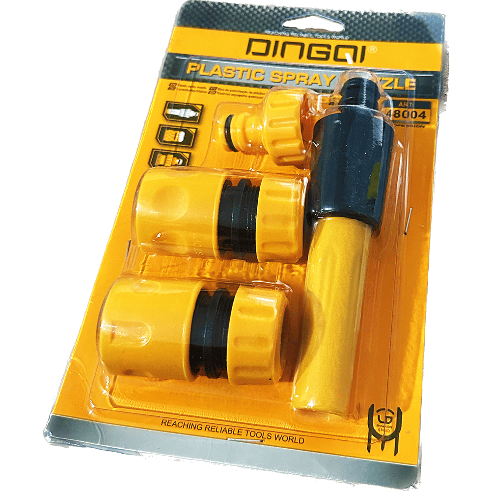 Dingqi Adjustable Nozzle Water Spray Garden 4 Pcs Kit
