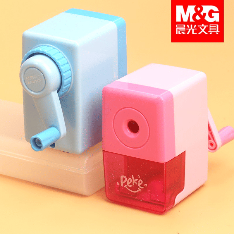 M&G Auto-Feed Mini Hand Crank Pencil Sharpener for Wooden Pencils