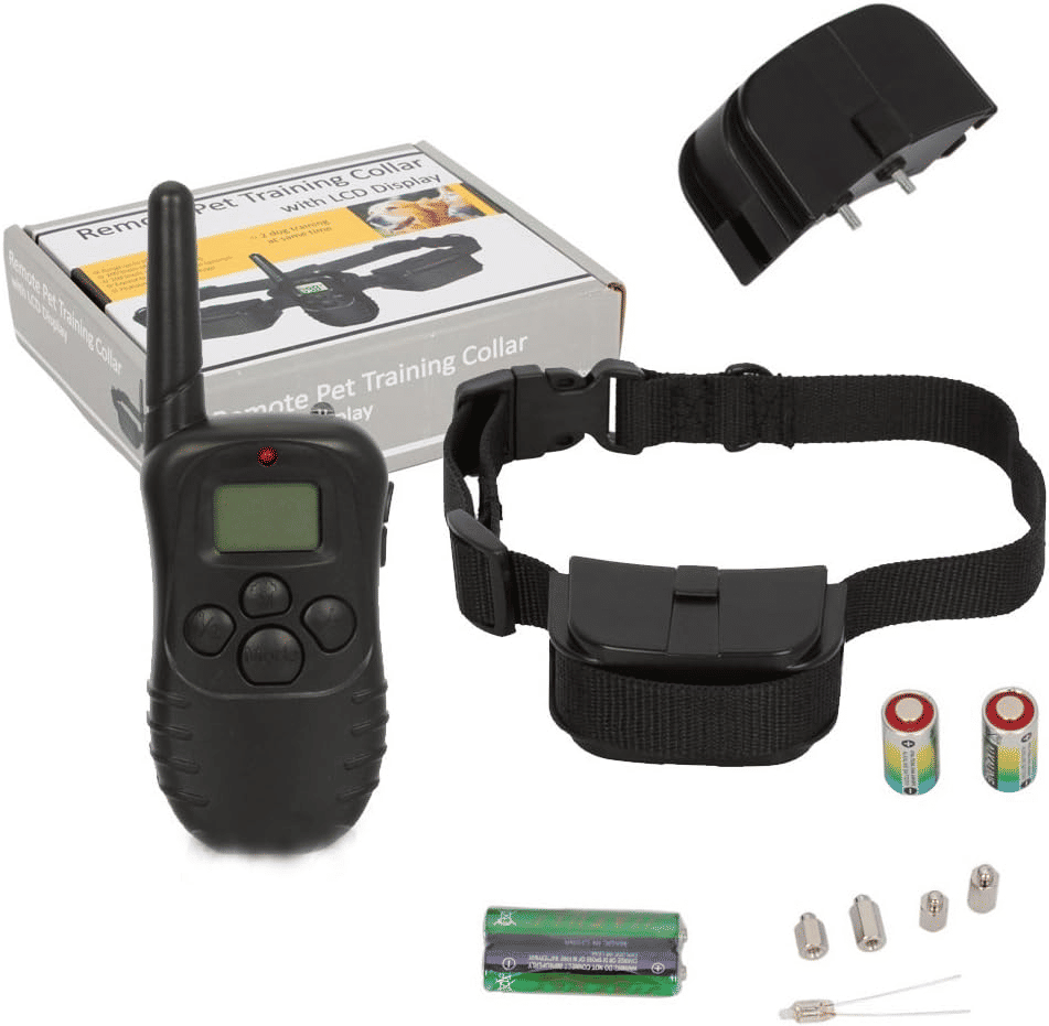 Remote Control Pet Dog Training Collar System 300m 100LV 998D