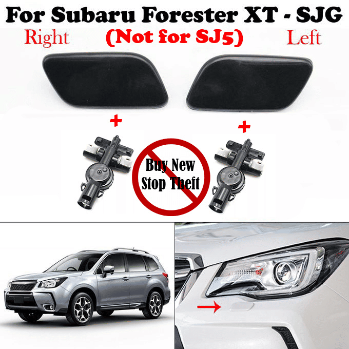 Subaru Forester SJG Headlight Washer Nozzle Cover Set 2013-2015
