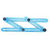 Four-Fold Template Tool Angle Ruler Measuring Protractor Metric Inch Scale