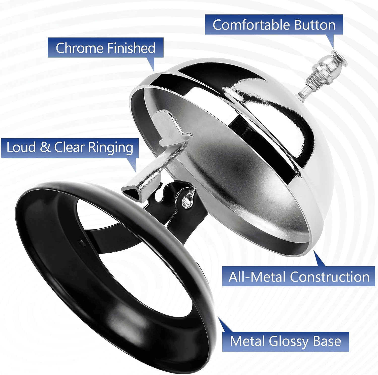 Service Call Bell Metal Anti-Rust Desk Restaurant Hotel