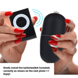Wireless Waterproof MP3 Vibrating Egg Massager Remote Control Black