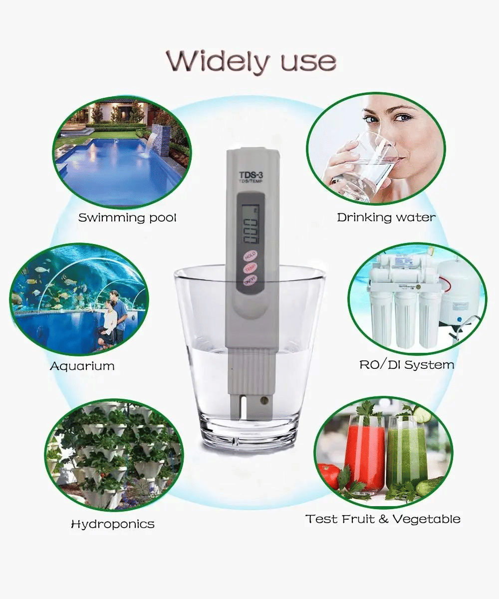 Generic TDS-3 Digital Water Quality Tester Purity Pen Beige