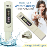 Water Quality Tester Digital TDS Meter Set 0-9990 Ppm Range