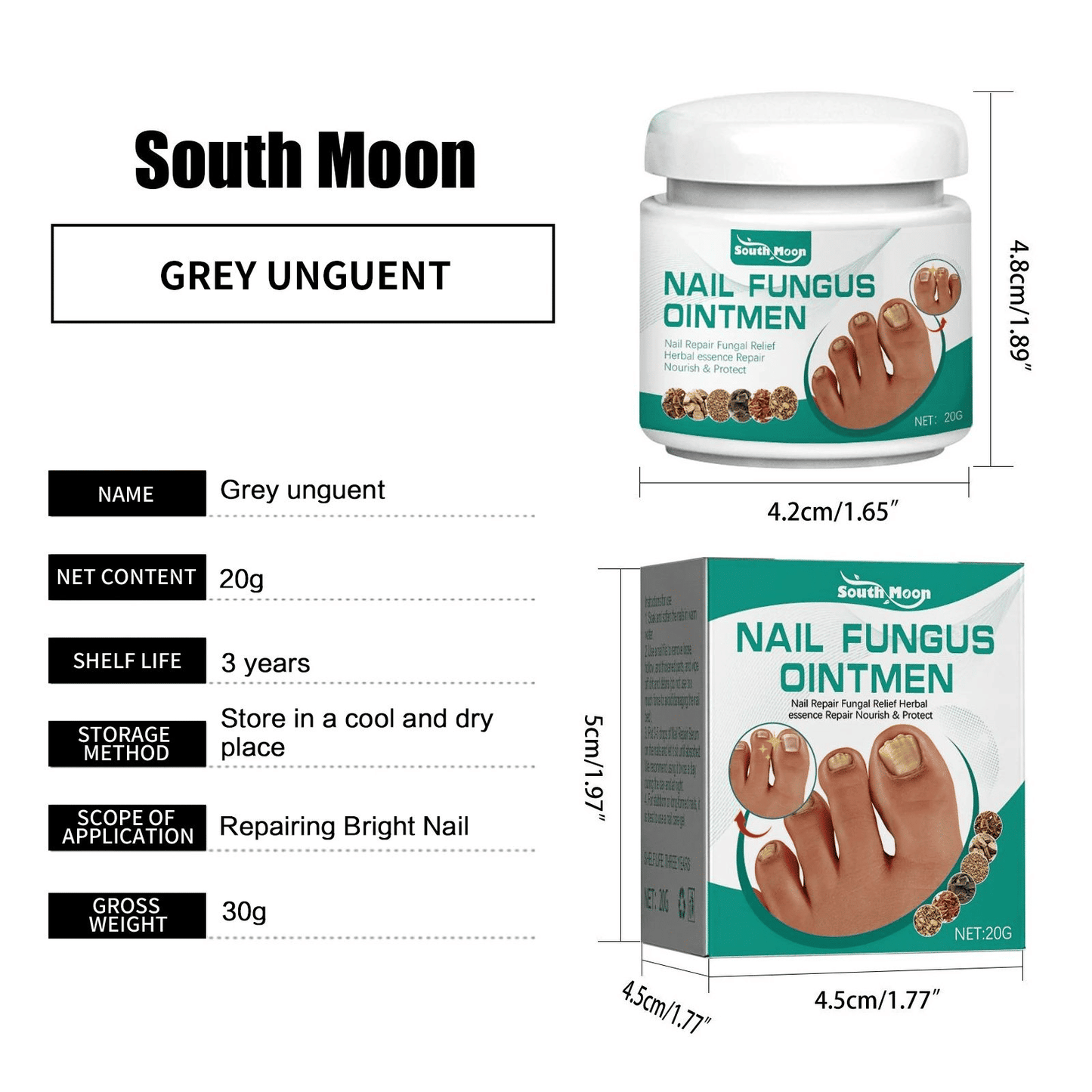 Nail Fungus Treatment Cream Onychomycosis Paronychia Anti Infection 20g