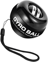 Power Wrist Trainer Ball Auto-Start Gyroscope Hand Strengthener Black