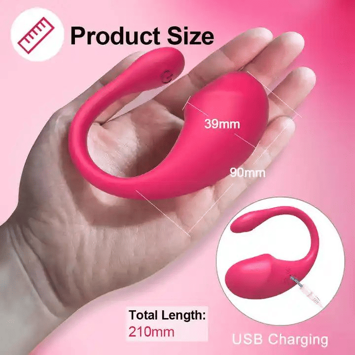 Generic Wearable App-Controlled G-Spot Vibrator With Remote Clitoral Stimulator