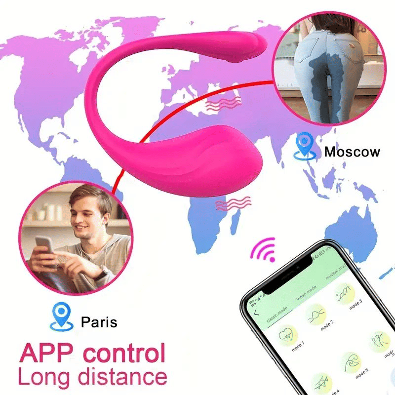Generic Wearable App-Controlled G-Spot Vibrator With Remote Clitoral Stimulator