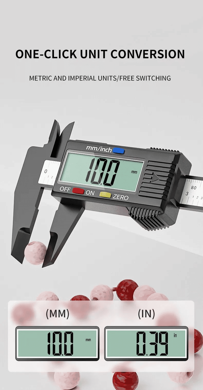 Digital Caliper 150mm 6-Inch Electronic Vernier Micrometer Measuring Tool