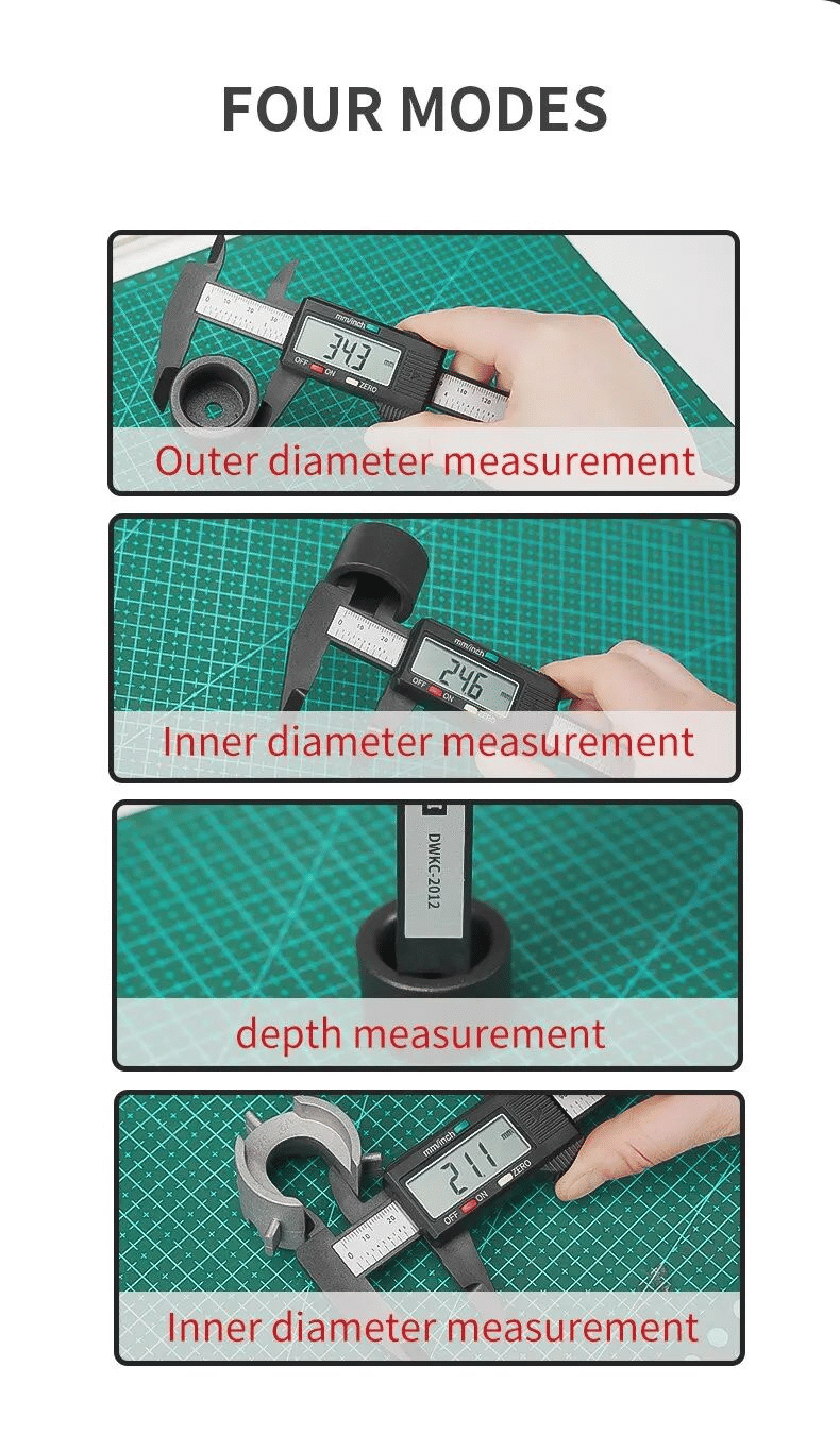 Digital Caliper 150mm 6-Inch Electronic Vernier Micrometer Measuring Tool