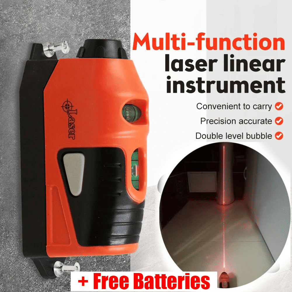 Professional Laser Line Level 2 Spirit Bubbles Measurement Tool