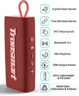 Tronsmart Trip Portable Bluetooth Speaker Waterproof Red