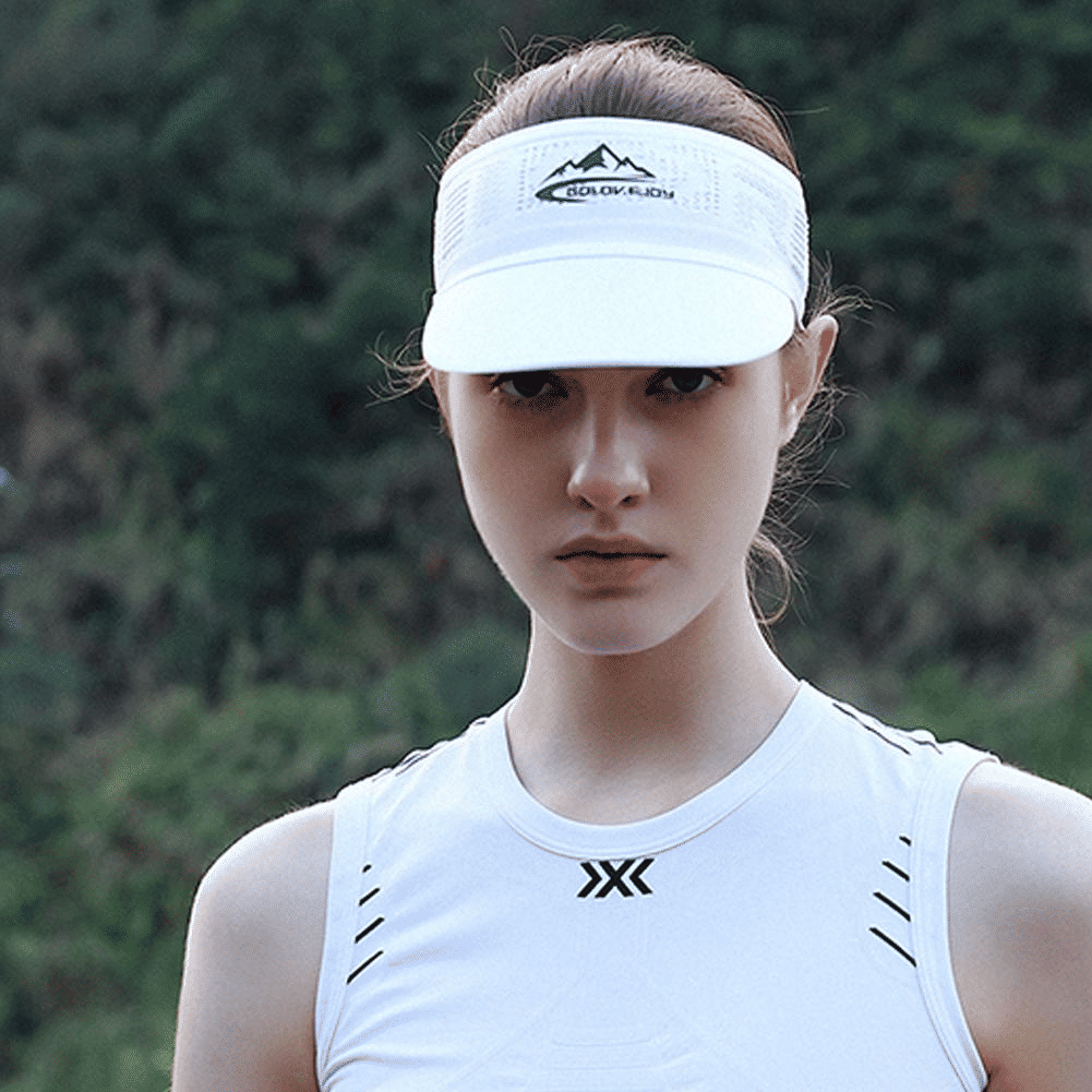 Rexchi XMZ249 Adjustable Sun Visor Cap Sport Tennis Golf White