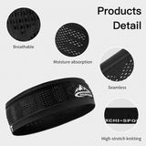 GoloveJoy Sports Headband Elastic Sweatband Running Yoga Black