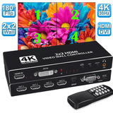 4K 2x2 HDMI Video Wall Controller 4 Screen Processor Splicer
