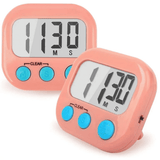Generic Digital Kitchen Timer Large Display Magnetic Stand Pink