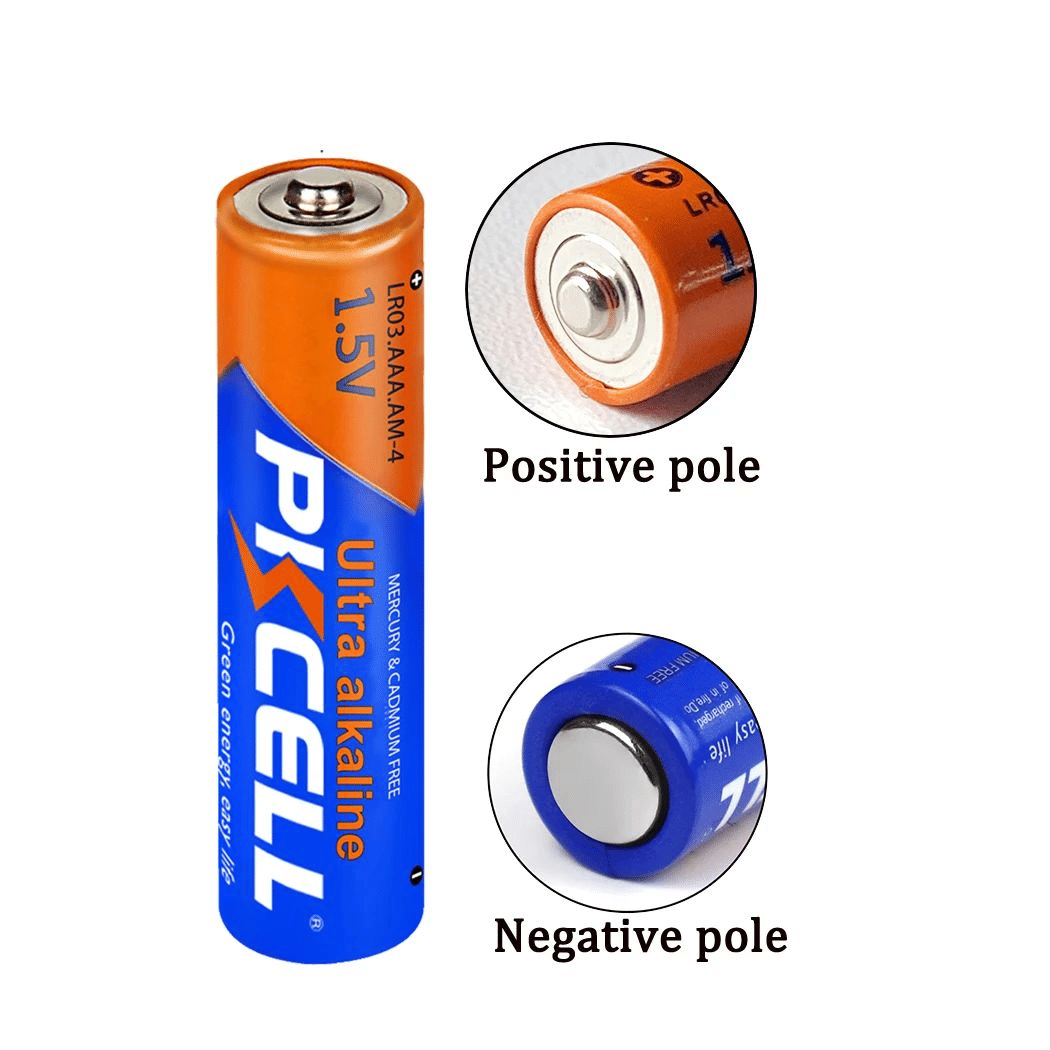 PKCell AAA 1.5V High-Performance Alkaline Batteries for Remote Control