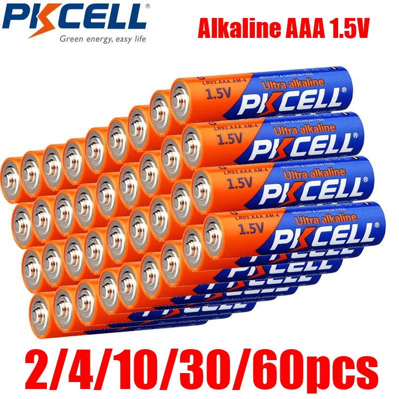 PKCell AAA 1.5V High-Performance Alkaline Batteries for Remote Control
