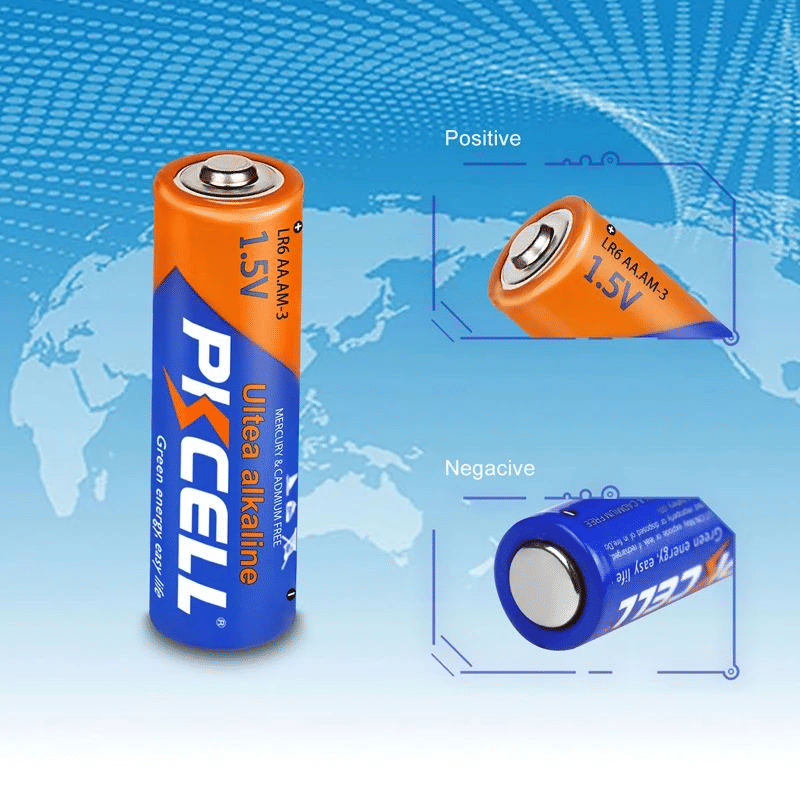 PKCell AA Alkaline Batteries 1.5V LR6 Pack