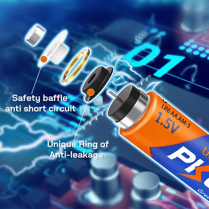 PKCell AA Alkaline Batteries 1.5V LR6 Pack
