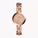 Fossil Kerrigan Women's Watch Three-Hand Rose Gold-Tone Stainless Steel