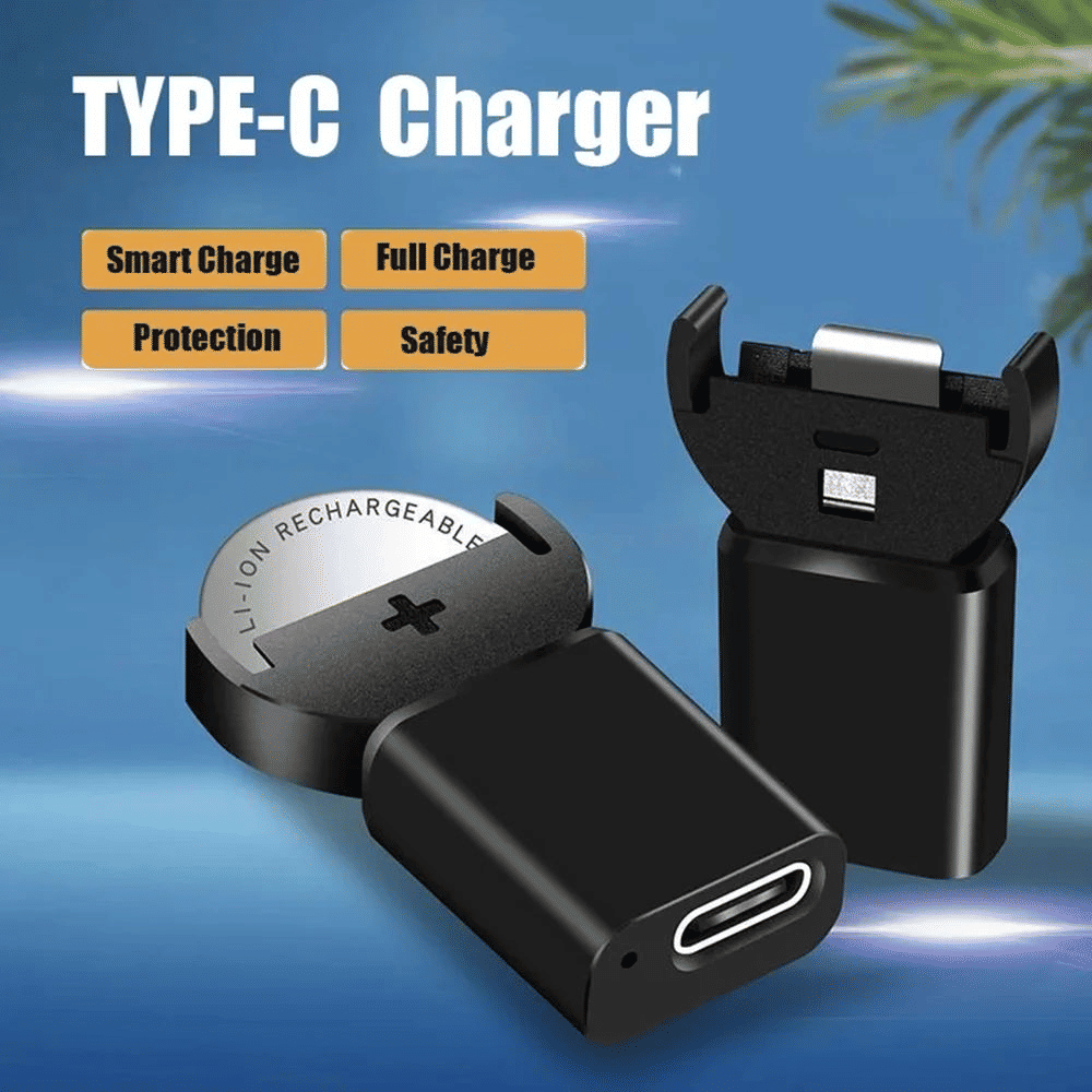 Generic Lithium Coin Battery Charger for CR2032 LIR2032 Type-C