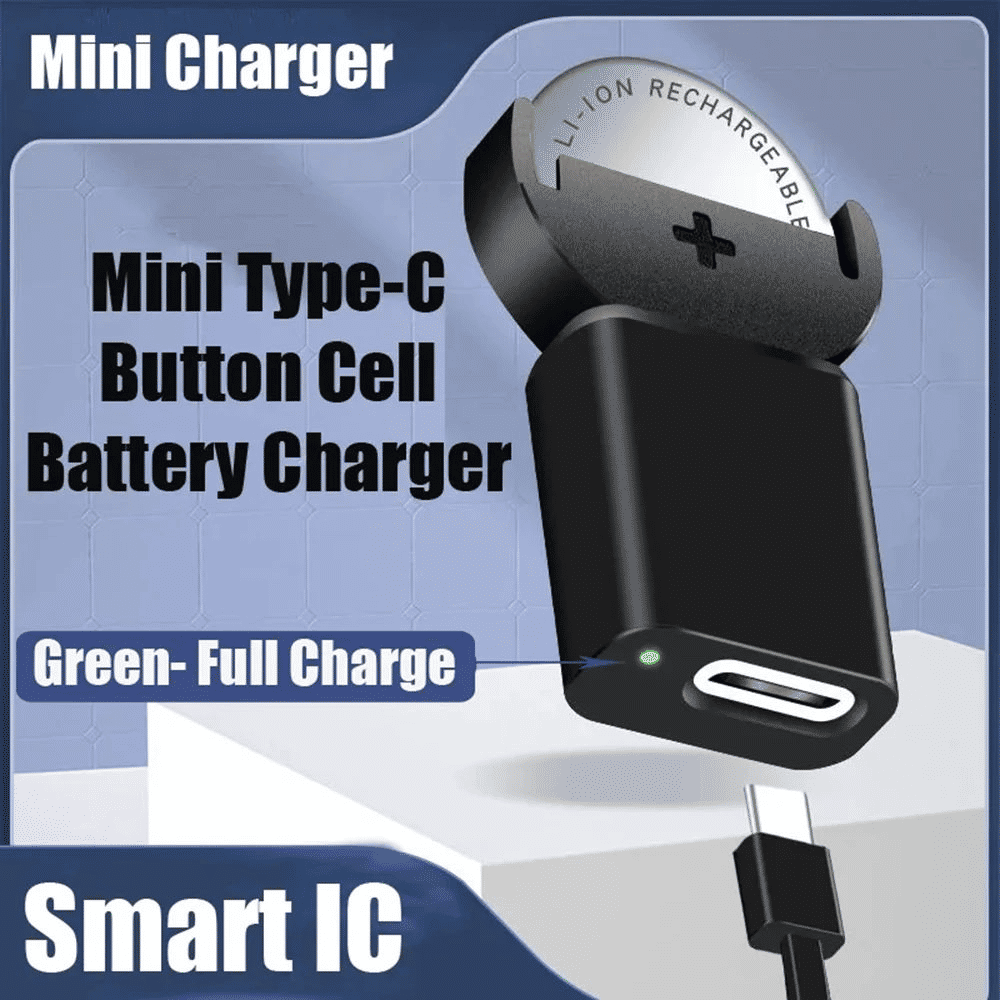 Generic Lithium Coin Battery Charger for CR2032 LIR2032 Type-C