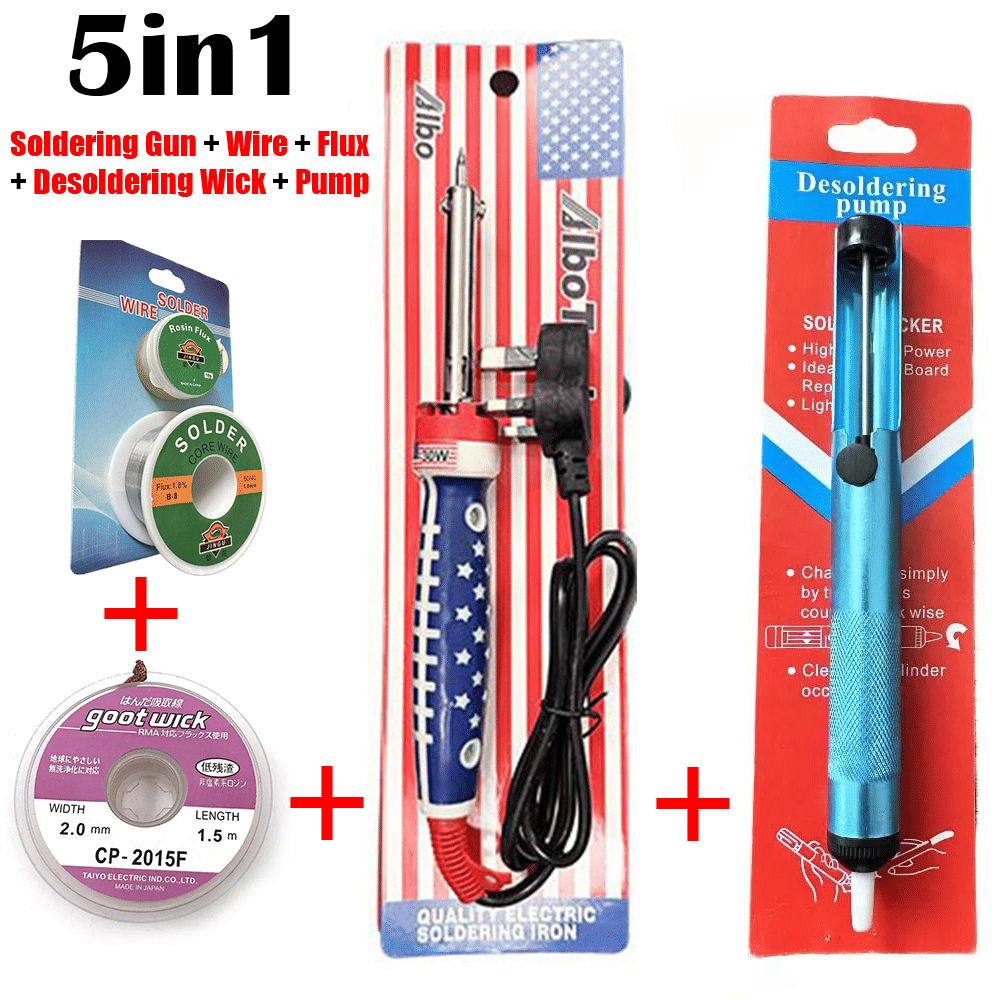 Generic 5-in-1 Professional Soldering Iron DIY Tool Kit