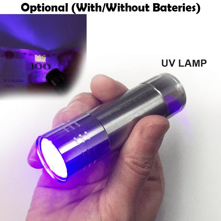 Generic 9 LED UV Flashlight Torch Waterproof Aluminum Portable Silver