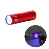 UV Torch LED Flashlight 9-LED Portable Camping Lamp