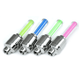 4PCS Bicycle Bike LED Lights Tire Valve Cap Flashlight Auto Car Motorcycle Tire Air Valve Wheel Spokes Light Bike Accessories