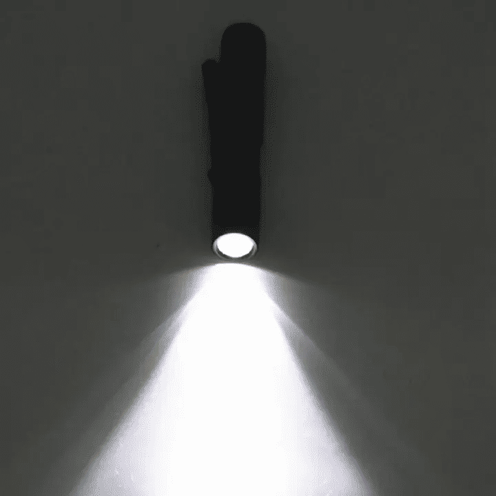 Mini LED Flashlight Portable Aluminum Alloy Penholder Torch for Camping