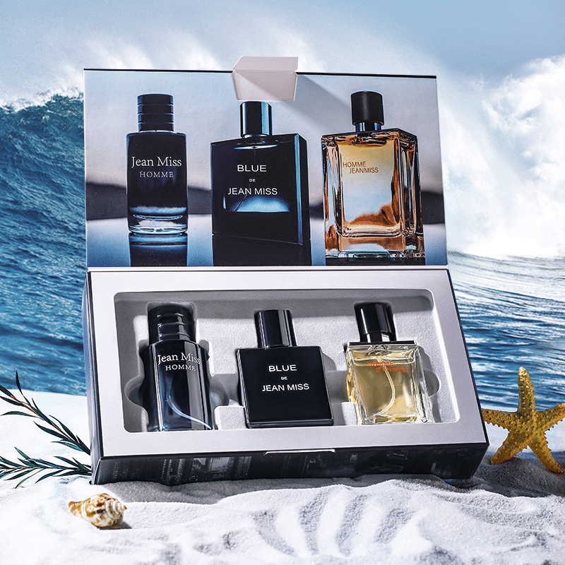 JEAN MISS 3-Bottle 30ml Men's Perfume Gift Set Woody Scent