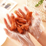 100-Pack Clear Disposable Plastic Gloves Food Grade PE for Kitchen Cooking Cleaning