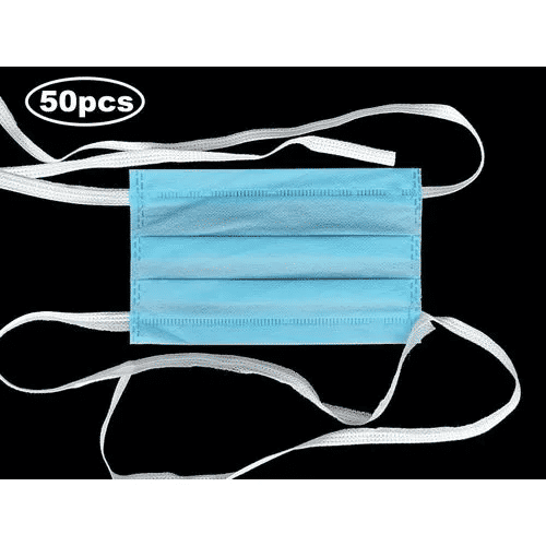 50pcs Face Mask Medical Surgical Nose Mouth Protection High Filtration