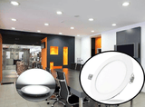 6W LED Recessed Ceiling Light Round Panel Lamp 6000K Cold White 12cm for Home Office Commercial Lighting
