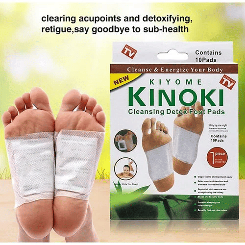 Kiyome Kinoki Detox Foot Pads Herbal Slimming Body Toxin Remover 10 Pads
