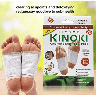 Kiyome Kinoki Detox Foot Pads Herbal Slimming Body Toxin Remover 10 Pads