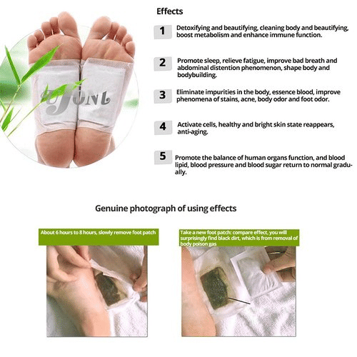 Kiyome Kinoki Detox Foot Pads Herbal Slimming Body Toxin Remover 10 Pads