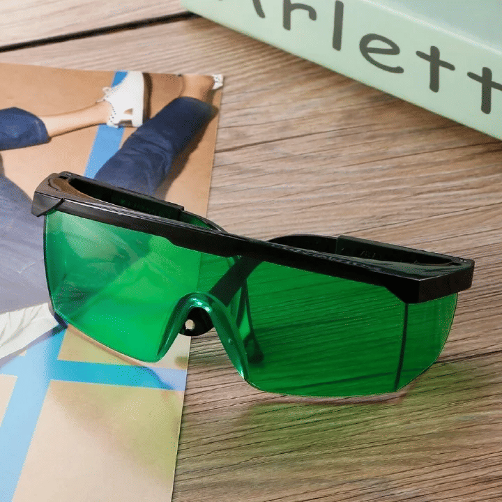Laser Safety Glasses Durable Plastic Lightweight All-Round Protection for Blue-Violet Nd YAG Excimer Lasers