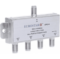 Eurostar Digital 4-Way Coaxial Cable Splitter Antenna Signal Silver