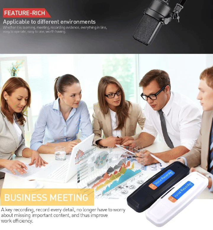 Spy Audio Digital Voice Recorder USB Disk Drive for Windows & Mac Upto 32GB