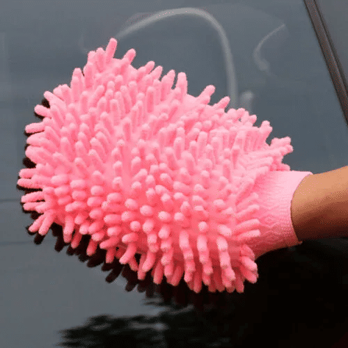 Double Sided Microfiber Car Wash Glove Window Dust Cleaning Towel Kitchen Accessories