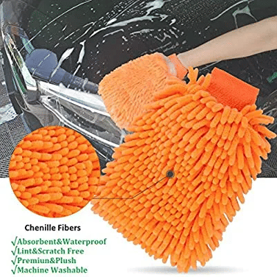 Double Sided Microfiber Car Wash Glove Window Dust Cleaning Towel Kitchen Accessories