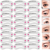 24 Styles Eyebrow Shaping Stencils Makeup Shaper Tools Templates