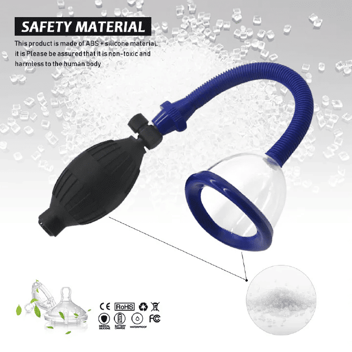 Vacuum Breast Enlargement Pump Nipple Sucker Clitoris Stimulator Adult Sex Toy Clear